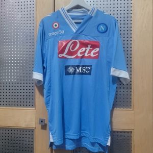 Napoli home soccer jersey size M